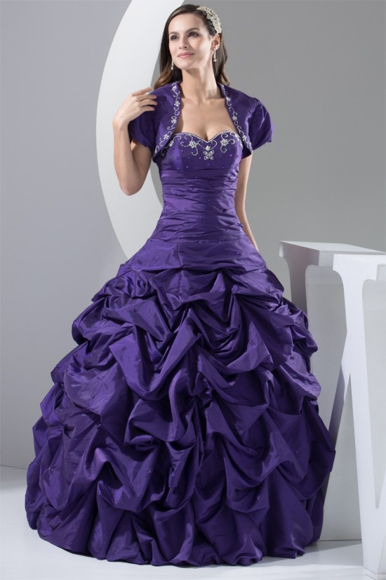 Ball Gown Sweetheart Beading Taffeta Floor-Length Prom/Formal Evening Dresses 02020425 Ball Gown Sweetheart Beading Taffeta Floor-Length Prom/Formal Evening Dresses 02020425