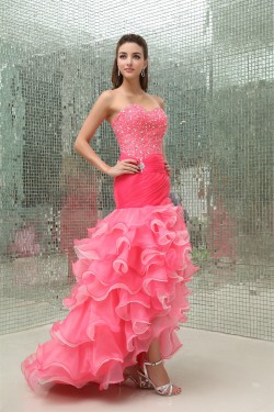 Trumpet/Mermaid Sweetheart Brush Sweep Train Sleeveless Prom/Formal Evening Dresses 02020428
