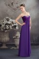 Empire Sweetheart Chiffon Silk like Satin Long Purple Beading Prom/Formal Evening Dresses 02020429
