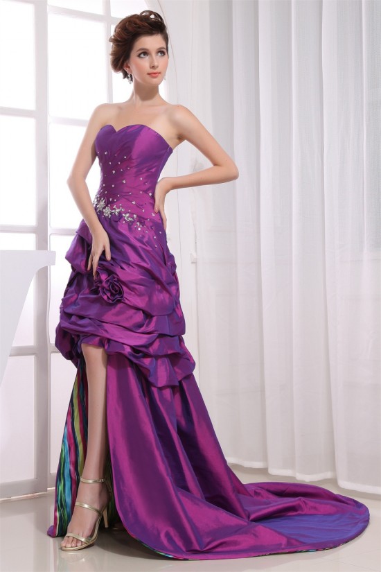 High Low Sweetheart Court Train Beading Sleeveless Prom/Formal Evening Dresses 02020431 High Low Sweetheart Court Train Beading Sleeveless Prom/Formal Evening Dresses 02020431