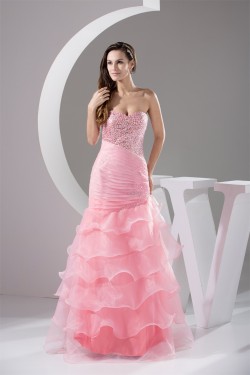 Trumpet/Mermaid Sweetheart Floor-Length Beading Prom/Formal Evening Dresses 02020432