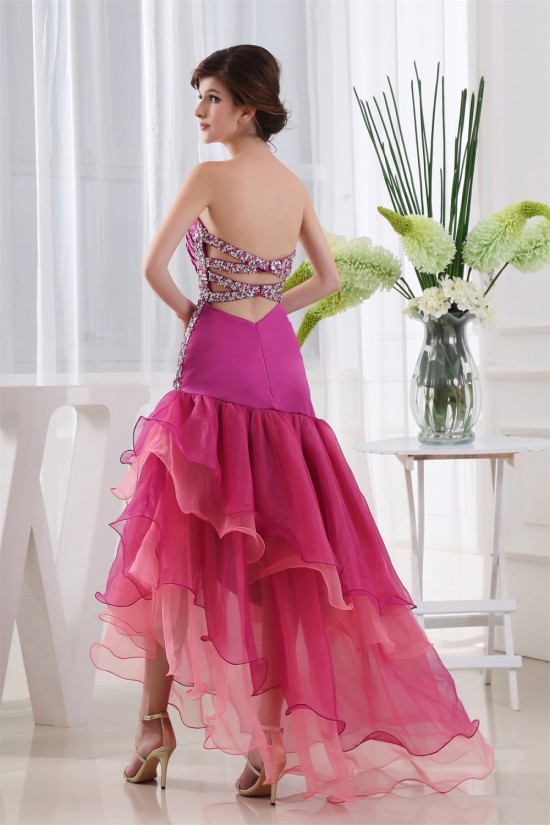 Sweetheart Mermaid/Trumpet Satin Organza Prom/Formal Evening Dresses 02020433