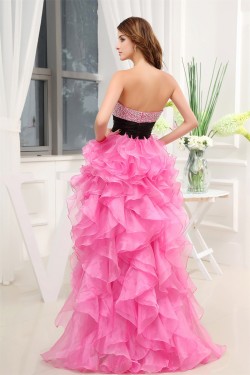 High Low Strapless Beading Prom/Formal Evening Dresses 02020436
