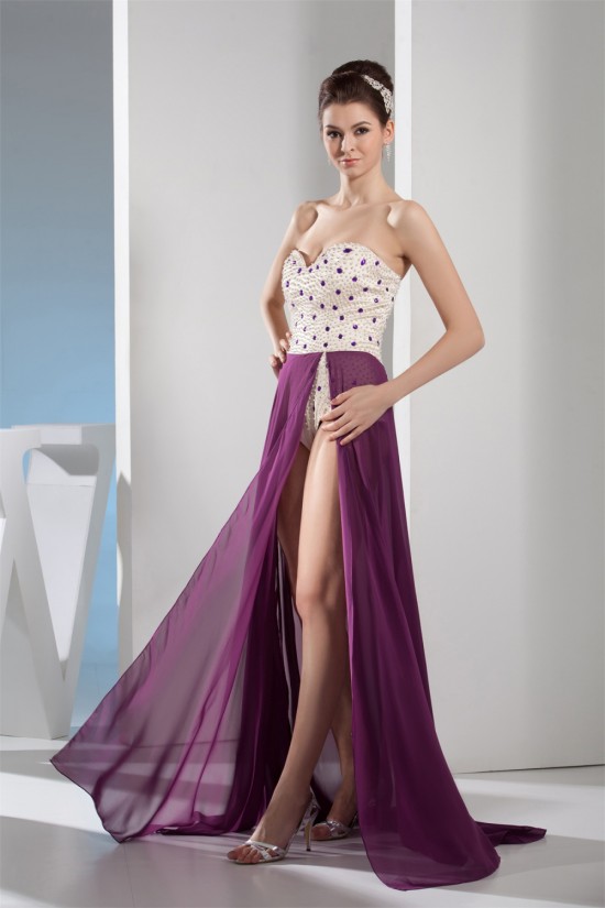 Sweetheart Sleeveless Chiffon Prom/Formal Evening Dresses 02020439