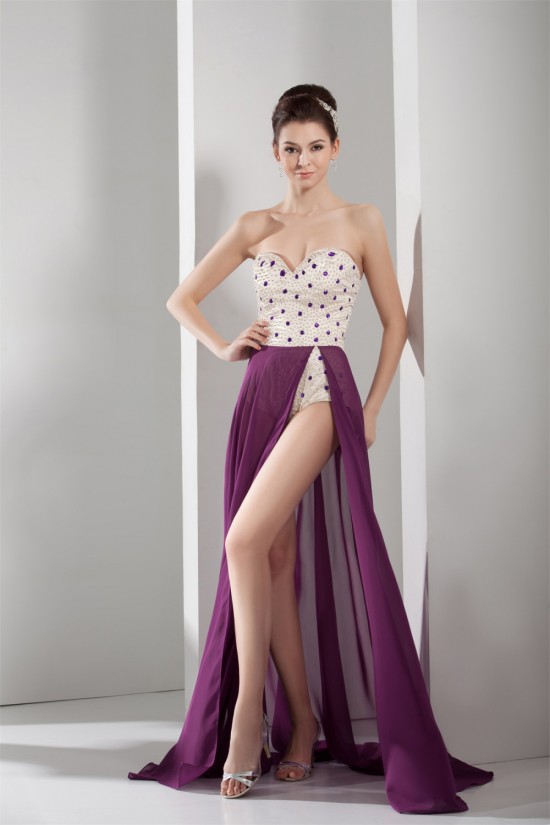 Sweetheart Sleeveless Chiffon Prom/Formal Evening Dresses 02020439