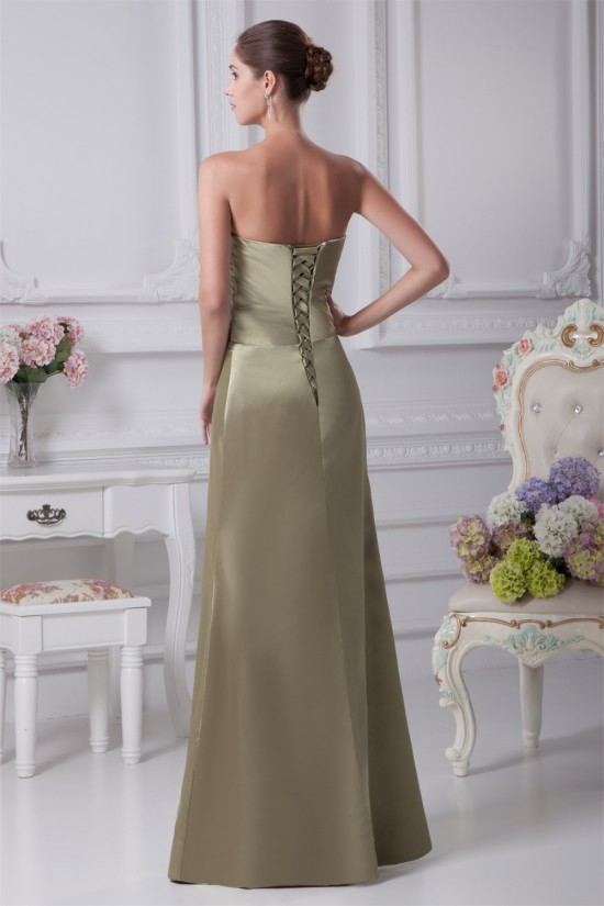 Sheath/Column Sweetheart Sleeveless Criss Cross Floor-Length Evening Formal Bridesmaid Dresses 02020440