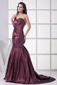 Mermaid/Trumpet One-Shoulder Taffeta Court Train Sleeveless Long Prom Evening Dresses 02020442 Mermaid/Trumpet One-Shoulder Taffeta Court Train Sleeveless Long Prom Evening Dresses 02020442