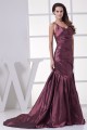 Mermaid/Trumpet One-Shoulder Taffeta Court Train Sleeveless Long Prom Evening Dresses 02020442 Mermaid/Trumpet One-Shoulder Taffeta Court Train Sleeveless Long Prom Evening Dresses 02020442