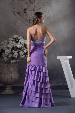 A-Line Taffeta Floor-Length Strapless Ruched Prom/Formal Evening Dresses 02020444