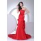 Trumpet/Mermaid Taffeta Sleeveless Handmade Flowers Prom/Formal Evening Dresses 02020446