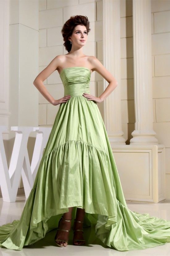 A-Line Ruffles Taffeta Strapless Sleeveless Prom/Formal Evening Dresses 02020447 A-Line Ruffles Taffeta Strapless Sleeveless Prom/Formal Evening Dresses 02020447