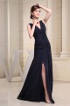 A-Line V-Neck Criss Cross Brush Sweep Train Chiffon Prom/Formal Evening Dresses 02020452 A-Line V-Neck Criss Cross Brush Sweep Train Chiffon Prom/Formal Evening Dresses 02020452