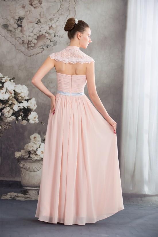 Sheath/Column Deep V-Neck Chiffon Lace Capped Sleeves Prom/Formal Evening Dresses 02020455 Sheath/Column Deep V-Neck Chiffon Lace Capped Sleeves Prom/Formal Evening Dresses 02020455