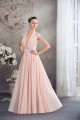 Sheath/Column Deep V-Neck Chiffon Lace Capped Sleeves Prom/Formal Evening Dresses 02020455 Sheath/Column Deep V-Neck Chiffon Lace Capped Sleeves Prom/Formal Evening Dresses 02020455