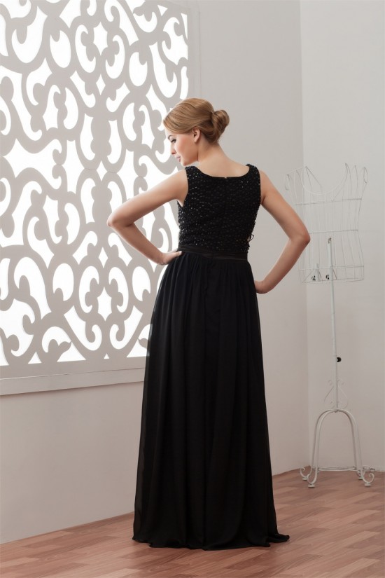 A-Line Beading Floor-Length Square Long Black Chiffon Prom/Formal Evening Dresses 02020456 A-Line Beading Floor-Length Square Long Black Chiffon Prom/Formal Evening Dresses 02020456