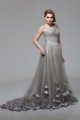 A-Line One-Shoulder Fine Netting Sleeveless Prom/Formal Evening Dresses 02020460 A-Line One-Shoulder Fine Netting Sleeveless Prom/Formal Evening Dresses 02020460