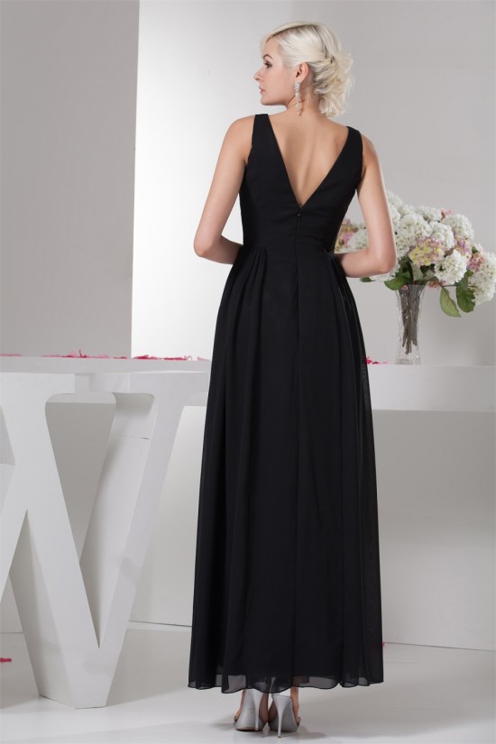 Ankle-Length A-Line Chiffon Prom/Formal Evening Bridesmaid Dresses 02020466 Ankle-Length A-Line Chiffon Prom/Formal Evening Bridesmaid Dresses 02020466