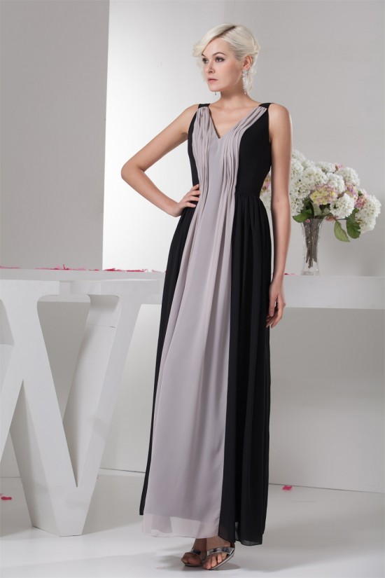 Ankle-Length A-Line Chiffon Prom/Formal Evening Bridesmaid Dresses 02020466