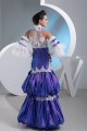 Ball Gown High-Neck Taffeta Lace Floor-Length Prom/Formal Evening Dresses 02020470 Ball Gown High-Neck Taffeta Lace Floor-Length Prom/Formal Evening Dresses 02020470