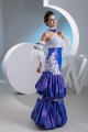 Ball Gown High-Neck Taffeta Lace Floor-Length Prom/Formal Evening Dresses 02020470