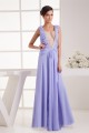 Beading Chiffon Fine Netting A-Line V-Neck Prom/Formal Evening Dresses 02020478