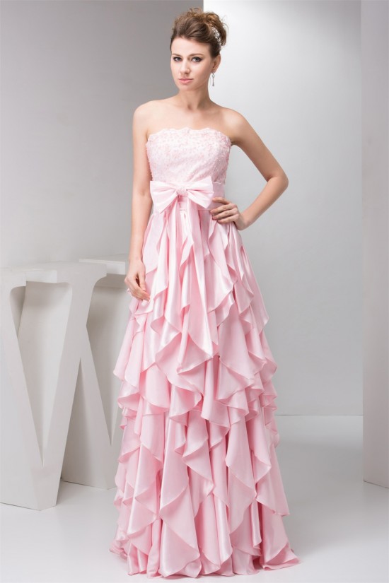 Beading Lace Strapless Sleeveless Prom/Formal Evening Dresses 02020484 Beading Lace Strapless Sleeveless Prom/Formal Evening Dresses 02020484