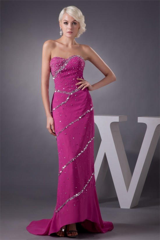 Beading Sheath/Column Sweetheart Sleeveless Prom/Formal Evening Dresses 02020486