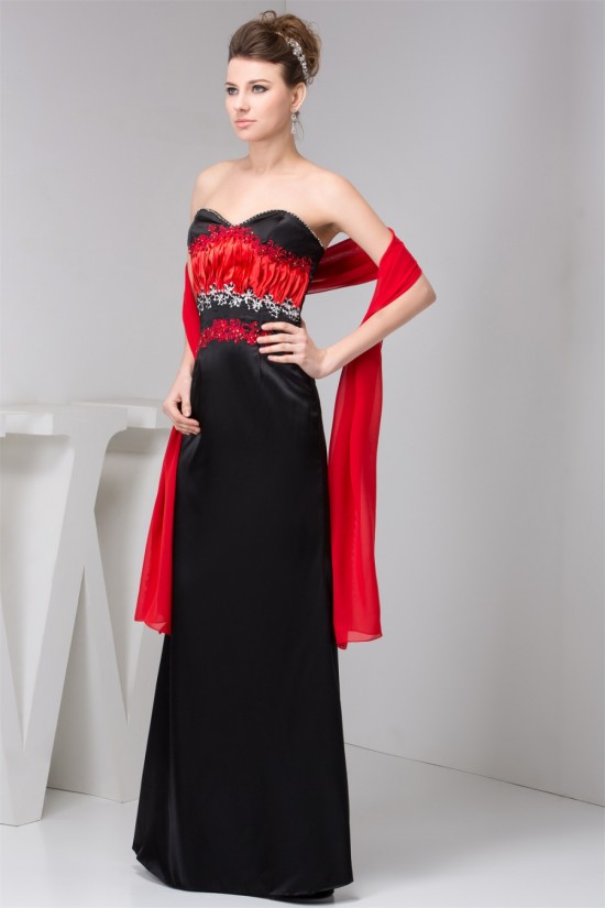 Beading Silk like Satin Sweetheart Sleeveless Prom/Formal Evening Dresses 02020487 Beading Silk like Satin Sweetheart Sleeveless Prom/Formal Evening Dresses 02020487