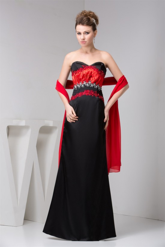 Beading Silk like Satin Sweetheart Sleeveless Prom/Formal Evening Dresses 02020487 Beading Silk like Satin Sweetheart Sleeveless Prom/Formal Evening Dresses 02020487