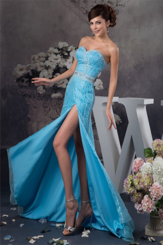 Brush Sweep Train Beading Sleeveless Sheath/Column Prom/Formal Evening Dresses 02020490 Brush Sweep Train Beading Sleeveless Sheath/Column Prom/Formal Evening Dresses 02020490