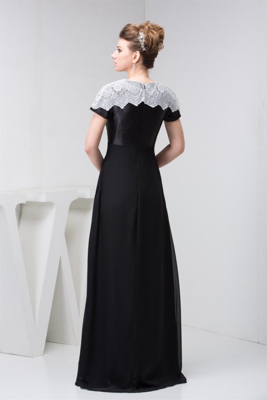 Brush Sweep Train Chiffon Lace High-Neck Prom/Formal Evening Dresses 02020492 Brush Sweep Train Chiffon Lace High-Neck Prom/Formal Evening Dresses 02020492