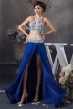 A-Line Halter Beaded Split Side Sleeveless Prom/Formal Evening Dresses 02020496