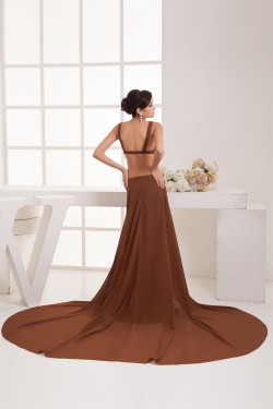 Buckle Sleeveless Chiffon Fine Netting A-Line Prom/Formal Evening Dresses 02020497