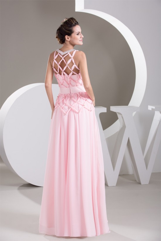 Chiffon Floor-Length Sheer Sleeveless Sheath/Column Prom Evening Formal Dresses 02020503 Chiffon Floor-Length Sheer Sleeveless Sheath/Column Prom Evening Formal Dresses 02020503