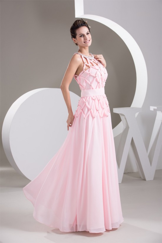 Chiffon Floor-Length Sheer Sleeveless Sheath/Column Prom Evening Formal Dresses 02020503 Chiffon Floor-Length Sheer Sleeveless Sheath/Column Prom Evening Formal Dresses 02020503