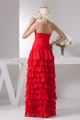 Sheath/Column Strapless Chiffon Long Red Prom Evening Formal Dresses 02020505 Sheath/Column Strapless Chiffon Long Red Prom Evening Formal Dresses 02020505