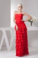 Sheath/Column Strapless Chiffon Long Red Prom Evening Formal Dresses 02020505 Sheath/Column Strapless Chiffon Long Red Prom Evening Formal Dresses 02020505