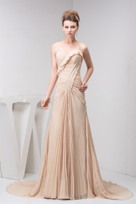 A-Line Sweetheart Chiffon Sleeveless Prom/Formal Evening Dresses 02020507