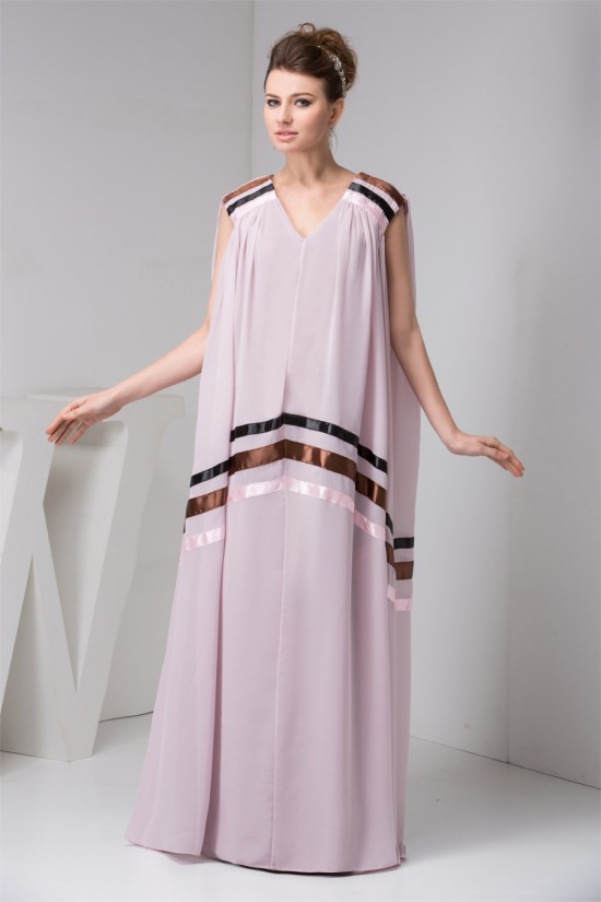 Chiffon V-Neck Sleeveless Prom/Formal Evening Maternity Dresses 02020509 Chiffon V-Neck Sleeveless Prom/Formal Evening Maternity Dresses 02020509