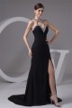 Chiffon Sweetheart Sleeveless Long Black Prom/Formal Evening Dresses 02020510 Chiffon Sweetheart Sleeveless Long Black Prom/Formal Evening Dresses 02020510
