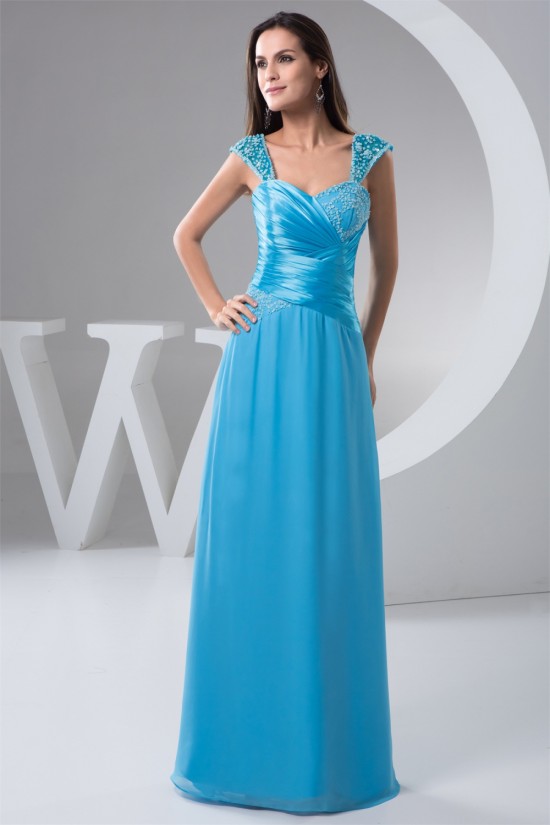 Chiffon Sleeveless Sheath/Column Straps Prom/Formal Evening Dresses 02020511 Chiffon Sleeveless Sheath/Column Straps Prom/Formal Evening Dresses 02020511