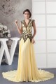 A-Line Chiffon V-Neck Sleeveless Pleats Prom/Formal Evening Dresses 02020512 A-Line Chiffon V-Neck Sleeveless Pleats Prom/Formal Evening Dresses 02020512
