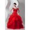 Floor-Length Ball Gown Off-the-Shoulder Organza Prom/Formal Evening Dresses 02020514