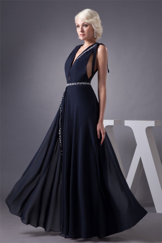 A-Line Floor-Length Chiffon Prom/Formal Evening Dresses 02020518