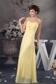Sheath/Column Floor-Length Criss Cross Spaghetti Straps Long Yellow Prom Evening Bridesmaid Dresses 02020521