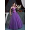 Ball Gown Purple Satin Lace Fine Netting Prom/Formal Evening Dresses 02020523