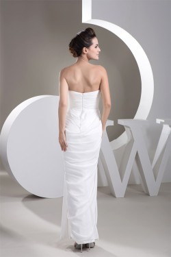 Sheath/Column Sweetheart Floor-Length Split Side Long White Prom/Formal Evening Dresses 02020525