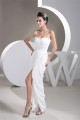 Sheath/Column Sweetheart Floor-Length Split Side Long White Prom/Formal Evening Dresses 02020525 Sheath/Column Sweetheart Floor-Length Split Side Long White Prom/Formal Evening Dresses 02020525