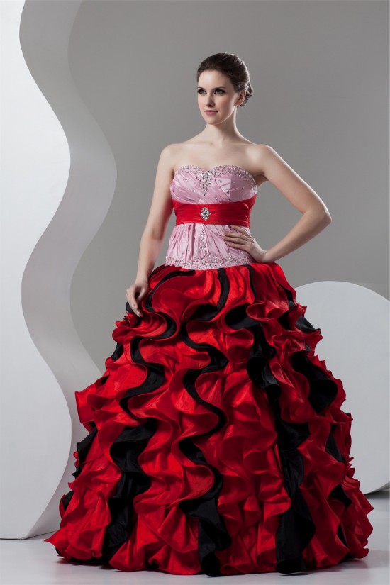 Floor-Length Sweetheart Satin Taffeta Sleeveless Prom/Formal Evening Dresses 02020527 Floor-Length Sweetheart Satin Taffeta Sleeveless Prom/Formal Evening Dresses 02020527