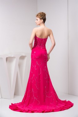 Mermaid/Trumpet Beading Sleeveless Sweetheart Prom/Formal Evening Dresses 02020535